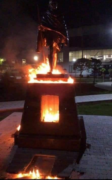 Մահաթմա Գանդիի արձանը վնասելու դեպքի առթիվ հարուցված քրեական գործն ուղարկվել է դատարան