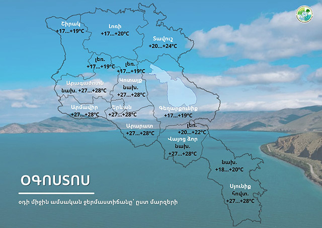 Օգոստոս ամսվա կլիմայական բնութագիրը և եղանակային կանխատեսումը