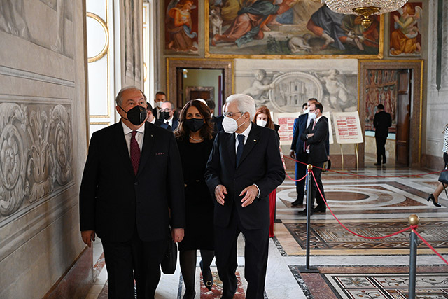 Իտալիայի նախագահի նստավայրում՝ Քուիրինալե պալատում, բացվել է հայկական արվեստի բացառիկ նմուշների ցուցադրություն