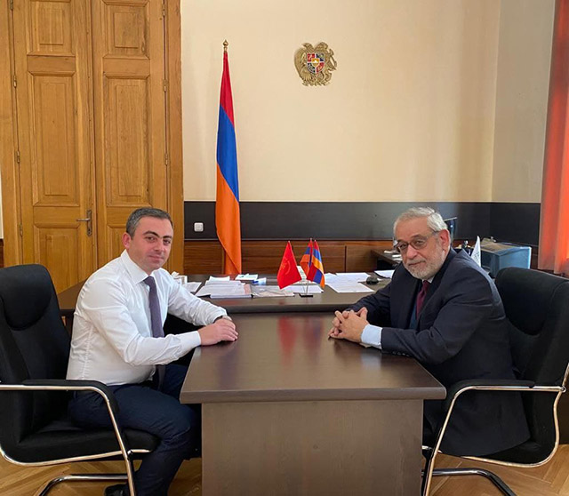 Իշխան Սաղաթելյանն ընդունել է ՀՅԴ Լիբանանի ԿԿ ներկայացուցիչ Հակոբ Բագրատունուն