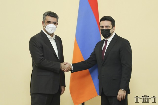 Ալեն Սիմոնյանն անդրադարձել է ադրբեջանական կողմի ապակառուցողական վարքագծին. ՀՀ ԱԺ նախագահն ընդունել է Իրանի մեջլիսի պատվիրակությանը