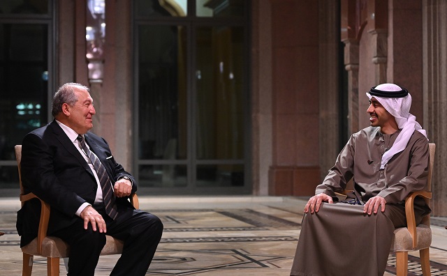 Արմեն Սարգսյանը հանդիպել է շեյխ Աբդալլահ բին Զայեդ Ալ-Նահյանի հետ․ օրակարգում տարածաշրջանային անվտանգության և կայունությանը վերաբերող հարցեր էին