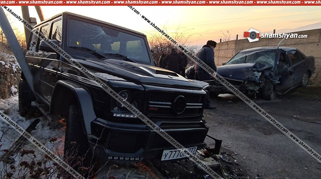 Խոշոր ավտովթար Կոտայքի մարզում. բախվել են Brabus-ն ու Mercedes C-180-ը. կա 4 վիրավոր. shamshyan.com