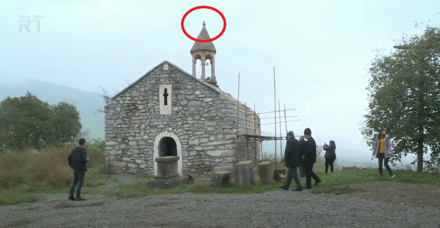 Ադրբեջանցիները հանել են Վանք գյուղի Սպիտակ խաչ եկեղեցու խաչը, քանդել տանիքը. Karabakh Records