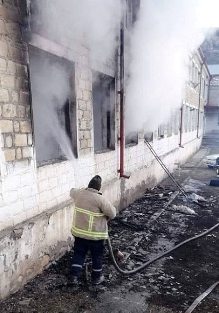 Մասնակի այրվել է Մարտակերտի շրջանի Առաջաձոր համայնքի միջնակարգ դպրոցը