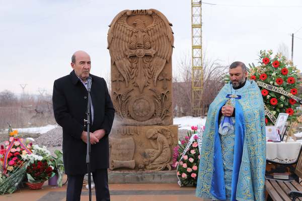 Գյումրիում բացվել է 44-օրյա պատերազմում հայրենիքի համար կյանքը զոհաբերած Միսակ Խաչատրյանի հիշատակին նվիրված խաչքար