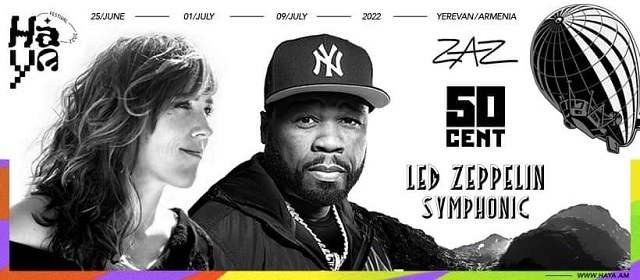 50 Cent, ZAZ եւ Led Zeppelin Symphonic․ «ՀԱՅԱ»-ն Հայաստանում ստեղծելու է համերգային գործունեության նոր ձևաչափ և ստանդարտներ