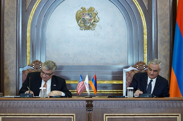 Ստորագրվել է Հայաստանի և ԱՄՆ-ի միջև զարգացմանն ուղղված համագործակցության 5-ամյա համաձայնագիրը