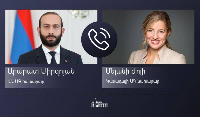 Արարատ Միրզոյանը և Կանադայի ԱԳ նախարարը անդրադարձել են Հայաստանի և Ադրբեջանի միջև հարաբերությունների կարգավորմանը, Լեռնային Ղարաբաղի հակամարտության խաղաղ կարգավորման գործընթացին