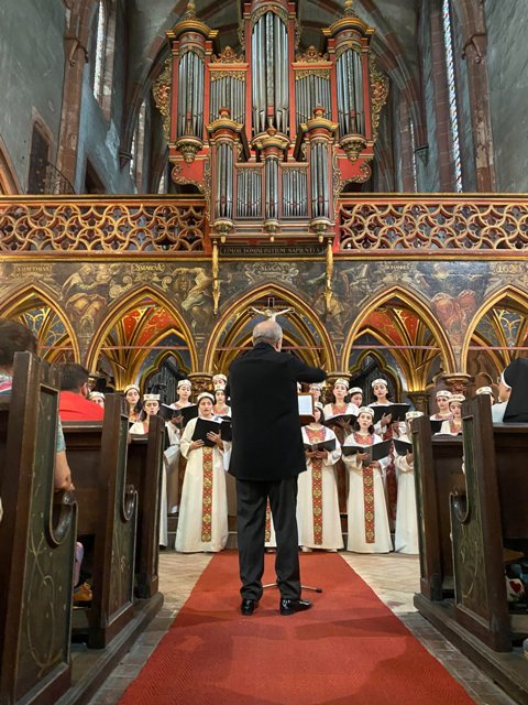 Ստրասբուրգի Saint-Pierre-le-Jeune եկեղեցում համերգային ծրագրով հանդես եկած Գյումրու մանկատան երգչախմբի սաները հանդիսատեսին հուզել են իրենց կատարողական վարպետությամբ