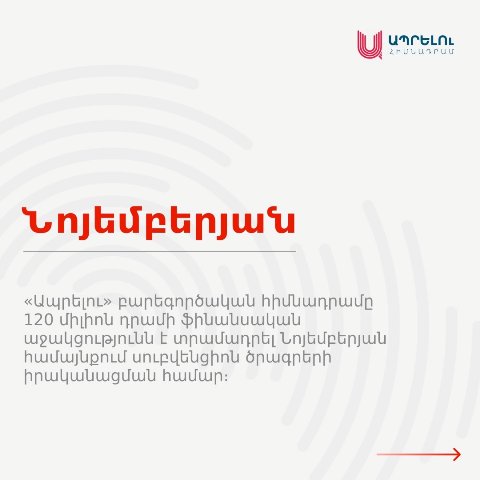 120 միլիոն դրամի աջակցություն՝ 30-ից ավելի սուբվենցիոն ծրագրերի իրականացման համար․ Նոյեմբերյան համայնքում «Ապրելու երկիր» կուսակցությունն ամրագրում է իր հաղթանակը