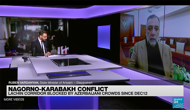 Սա իրականում ոչ թե բնապահպանական շարժում է, այլ Ադրբեջանի կողմից կազմակերպված շոու. Ռուբեն Վարդանյանը հարցազրույց է տվել France 24-ին