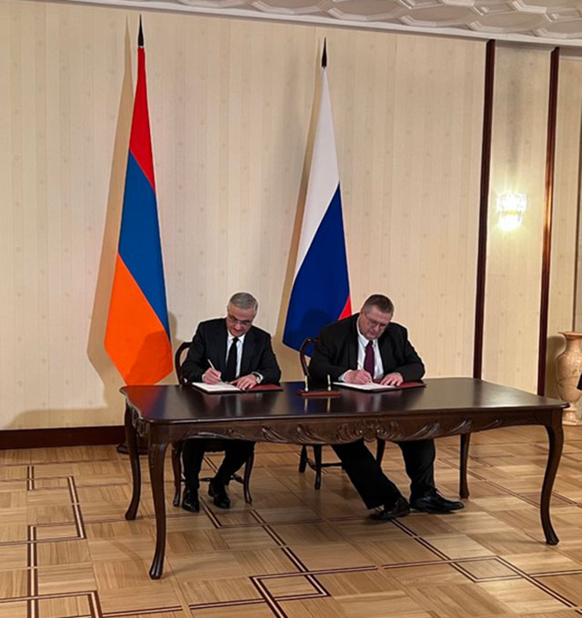 Մհեր Գրիգորյանի և Ալեքսեյ Օվերչուկի համանախագահությամբ Մոսկվայում կայացել է Հայաստանի և Ռուսաստանի միջև տնտեսական համագործակցության միջկառավարական հանձնաժողովի 21-րդ նիստը