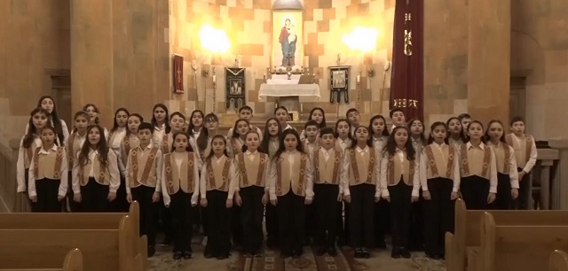 Շուշիի «Վարանդա» երգչախմբի մանկական և պատանեկան կազմերը տեսագրել են Սուրբ ծննդյան Ավետիսը