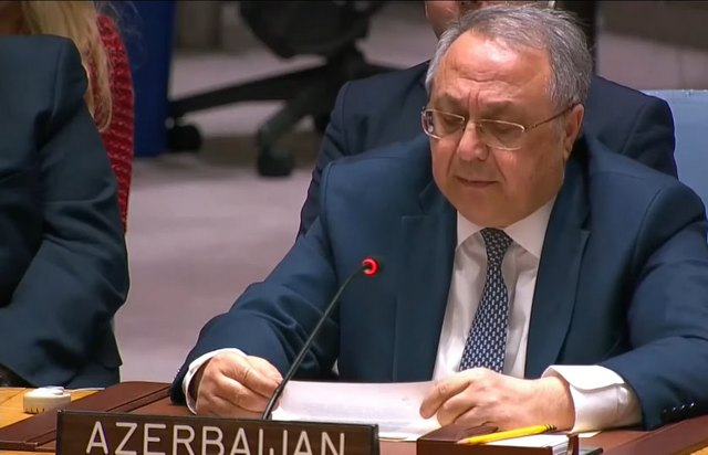 Հայաստանը չարաշահում է մարդասիրական օգնության հարցը. ՄԱԿ-ում Ադրբեջանի ներկայացուցիչ