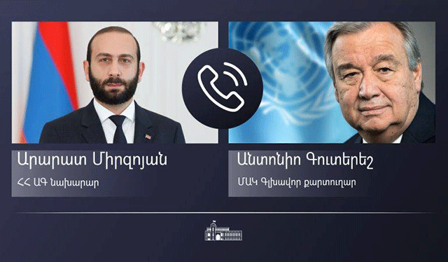 Միրզոյանը` Գուտերեշին. «Ադրբեջանը կոպտորեն խախտում է նոյեմբերի 9-ի եռակողմ հայտարարության դրույթները և միջազգային հումանիտար իրավունքի սկզբունքները»
