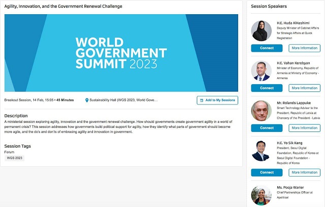 Վահան Քերոբյանը Դուբայում կմասնակցի World Government Summit-ին