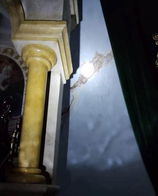 Երկրաշարժի հետեւանքով Քեսապի Ս. Աստուածածին եկեղեցին թեթեւ վնասներ է կրել