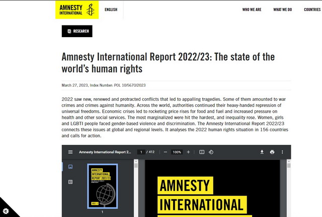 Amnesty International մարդու իրավունքների մի շարք խախտումներ է արձանագրել Հայաստանում