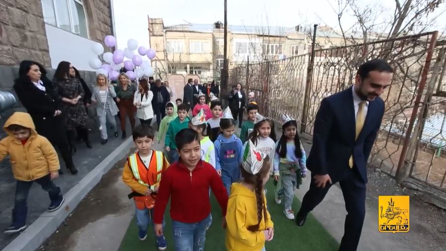 Հիմնանորոգումից հետո շուրջ 150 փոքրիկների առջև իր դռներն է բացել Երևանի թիվ 63 մանկապարտեզը