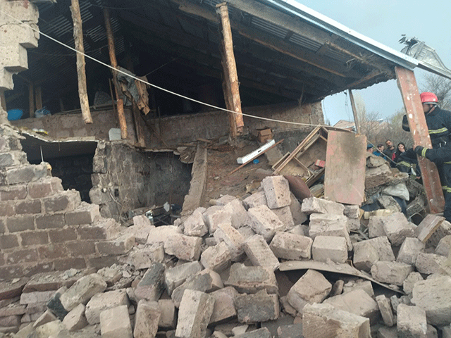Փոքր Մանթաշ գյուղի տներից մեկում տեղի է ունեցել գազի արտահոսք, որին հաջորդել է պայթյուն