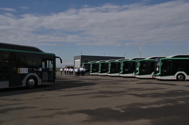 Գերմանական նոր ավտոբուսների առաջին խմբաքանակն այսօր դուրս է եկել ուղեգիծ