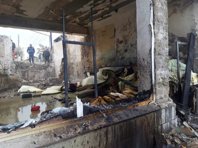 Փարաքար գյուղում գտնվող կահույքի սրահում բռնկված հրդեհը մեկուսացվել է