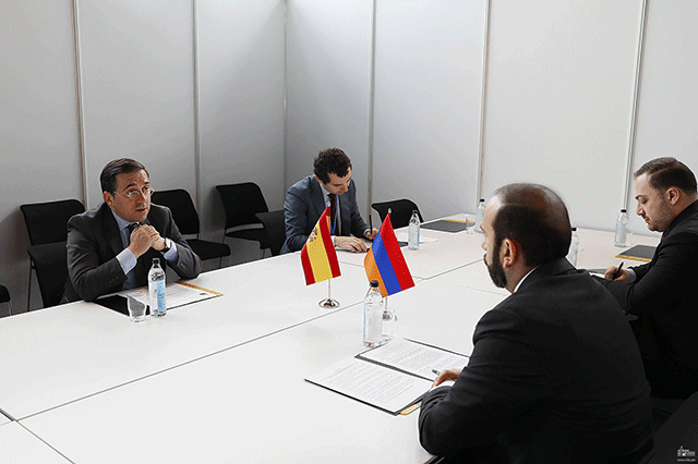 Հայաստանի եւ Իսպանիայի ԱԳ նախարարները քննարկել են տարածաշրջանային անվտանգությանն ու կայունությանն առնչվող հարցեր