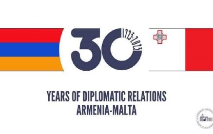 Ուղերձների փոխանակում Հայաստանի և Մալթայի միջև դիվանագիտական հարաբերությունների հաստատման 30-ամյակի կապակցությամբ