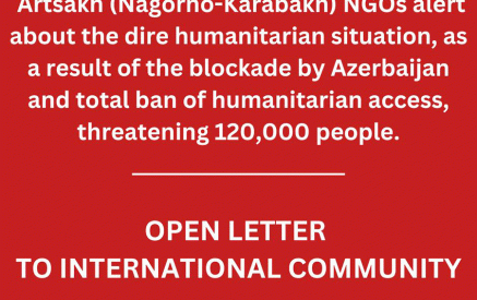 Արցախի քաղաքացիական հասարակության բաց նամակը միջազգային հանրությանը՝ Ադրբեջանի կողմից իրականացվող էթնիկ զտումների և ցեղասպանության քաղաքականության առնչությամբ