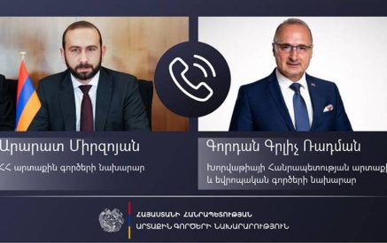 Ադրբեջանը հումանիտար իրավիճակի շարունակական սրումով հարվածի տակ է դնում քաղաքական գործընթացը. Արարատ Միրզոյանը՝ Գորդան Գրլիչ Ռադմանին