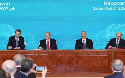 Թուրքիան ու Ադրբեջանը 3 համաձայնագիր են ստորագրել Նախիջևանում