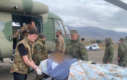 Արցախից 4-րդ թռիչքն է իրականացվում. պայթյունի հետևանքով ծանր և ծայրահեղ ծանր վիճակում գտնվող հիվանդներին տեղափոխում են Հայաստան
