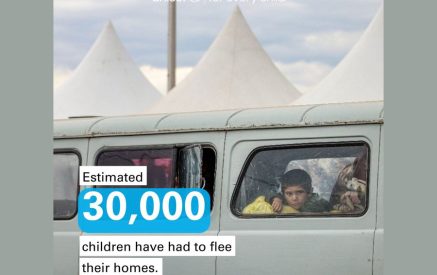 ԼՂ-ից Հայաստան տեղափոխված փախստականների թվում կա 29 հազար երեխա. ՅՈՒՆԻՍԵՖ