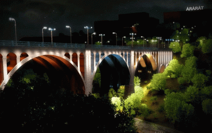 «Հաղթանակ» կամրջի գեղարվեստական լուսավորությունը պարունակում է 3 գույն՝ իր 1 600 000 երանգներով