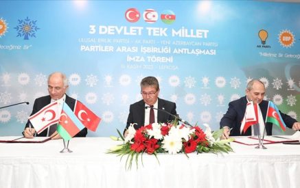 Թուրքիայի, Ադրբեջանի և Հյուսիսային Կիպրոսի ինքնահռչակ թուրքական հանրապետության միջև համագործակցության հուշագիր է ստորագրվել