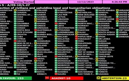 Գազայում մարդասիրական հրադադարի մասին բանաձևին ՀՀ-ն կողմ քվեարկեց