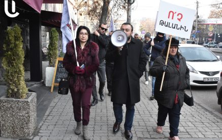 «Մայր Հայաստան» դաշինքը բողոքի ակցիաներ է անում հունվարի 1-ից սպասվող թանկացումների դեմ