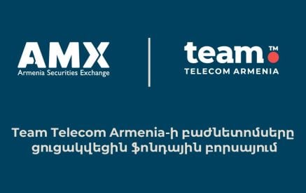 Team Telecom Armenia-ի բաժնետոմսերը դարձան ազատ շրջանառելի`  ցուցակվելով Հայաստանի ֆոնդային բորսայում