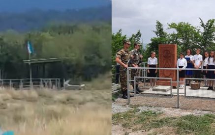 Ադրբեջանցի զինվորները «հաշվեհարդար» են տեսել Վաղուհաս տանող ճամփեզրին կանգնեցված խաչքարի հետ