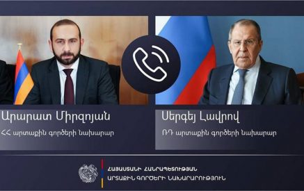 Սերգեյ Լավրովը զանգահարել է Արարատ Միրզոյանին