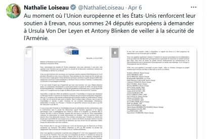 «Գնացեք Հայաստան և հավաստիացրեք հայ ժողովրդին, որ նա միայնակ չէ». Եվրախորհրդարանի 24 պատգամավորներ Ուրսուլա ֆոն դեր Լայենին և Էնթոնի Բլինքենին կոչ են անում ապահովել Հայաստանի անվտանգությունը