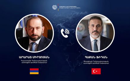 Միրզոյանն ու Ֆիդանը քննարկել են ՀՀ-ի եւ Թուրքիայի միջև շարունակական երկխոսությանը, տարածաշրջանային զարգացումներին առնչվող հարցեր. ՀՀ ԱԳՆ