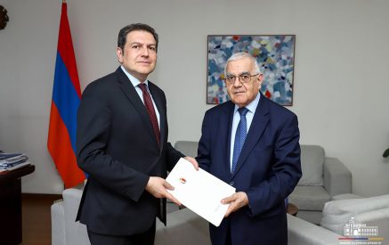 Պարույր Հովհաննիսյանն ընդունել է ՀՀ-ում Մալթայի Հանրապետության նորանշանակ դեսպան Ջովաննի Միչելիին հավատարմագրերի պատճենի հանձնման կապակցությամբ