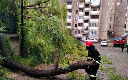 Քամու հետևանքով Երևանի տարբեր վարչական շրջաններում, Կոտայքի, Արագածոտնի, Արմավիրի, Լոռու և Տավուշի մարզերում վնասվել են տանիքների ծածկեր, թիթեղներ, սյուներ, տապալվել են ծառեր
