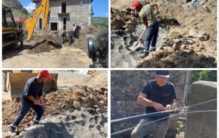 Ջրհեղեղից տուժած Քարկոփ բնակավայրում ամբողջությամբ վերականգնվել է բնակարանների խմելու ջրի մատակարարումը