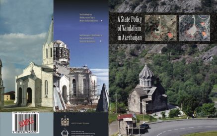 Գրքում ներկայացված են Արցախի հուշարձանների նկատմամբ ադրբեջանական վայրագությունները