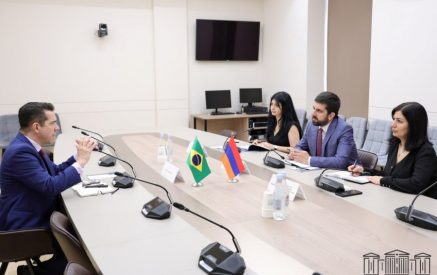 Խանդանյանը ՀՀ-ում Բրազիլիայի դեսպանի հետ հանդիպմանը ներկայացրել է մեր երկրում տիրող անվտանգային իրավիճակը
