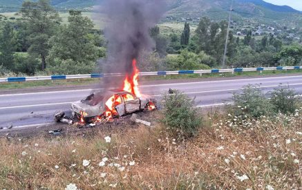 Պտղավան գյուղում այրվել է ավտոմեքենա