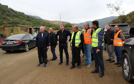 ՀՀ ՏԿԵ նախարարն ու Իրանի դեսպանը կանգառ են ունեցել Վերին Խոտանանը շրջանցող ճանապարհահատվածում